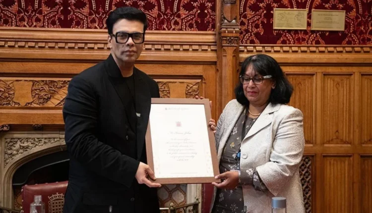 NRI Today - Karan Johar Honored at British House of Parliament