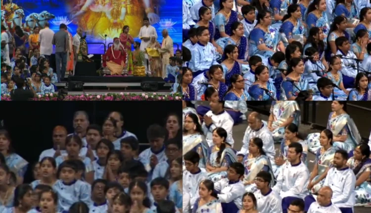 NRI Today - Bhagavad Gita Parayan Yagya 10,000 Gather in Texas on Guru Purnima