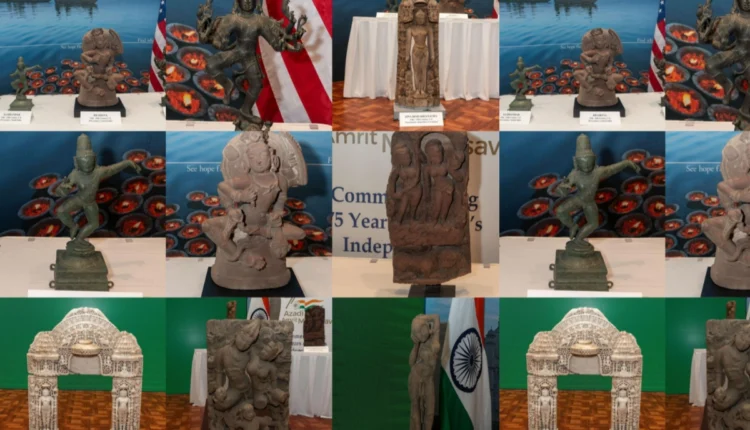 NRI Today - Historic Repatriation: 105 Indian Antiquities Returned in New York Ceremony