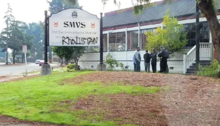 NRI Today - US Hindu Temple Targeted with Anti-India Vandalism